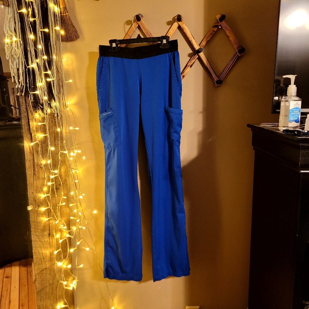 Healing Hands XST yoga Waistband Royal Blue Sxrub Pants